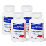 MAJOR Docusate Sodium 250 mg botella de 100 cápsulas, alivio suave para estreñimiento ocasional