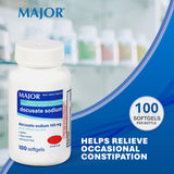Botella MAJOR Docusato de sodio 100 mg, uso diario suave