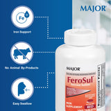 Major FeroSul: tableta de 65 mg de hierro para nutrición diaria.