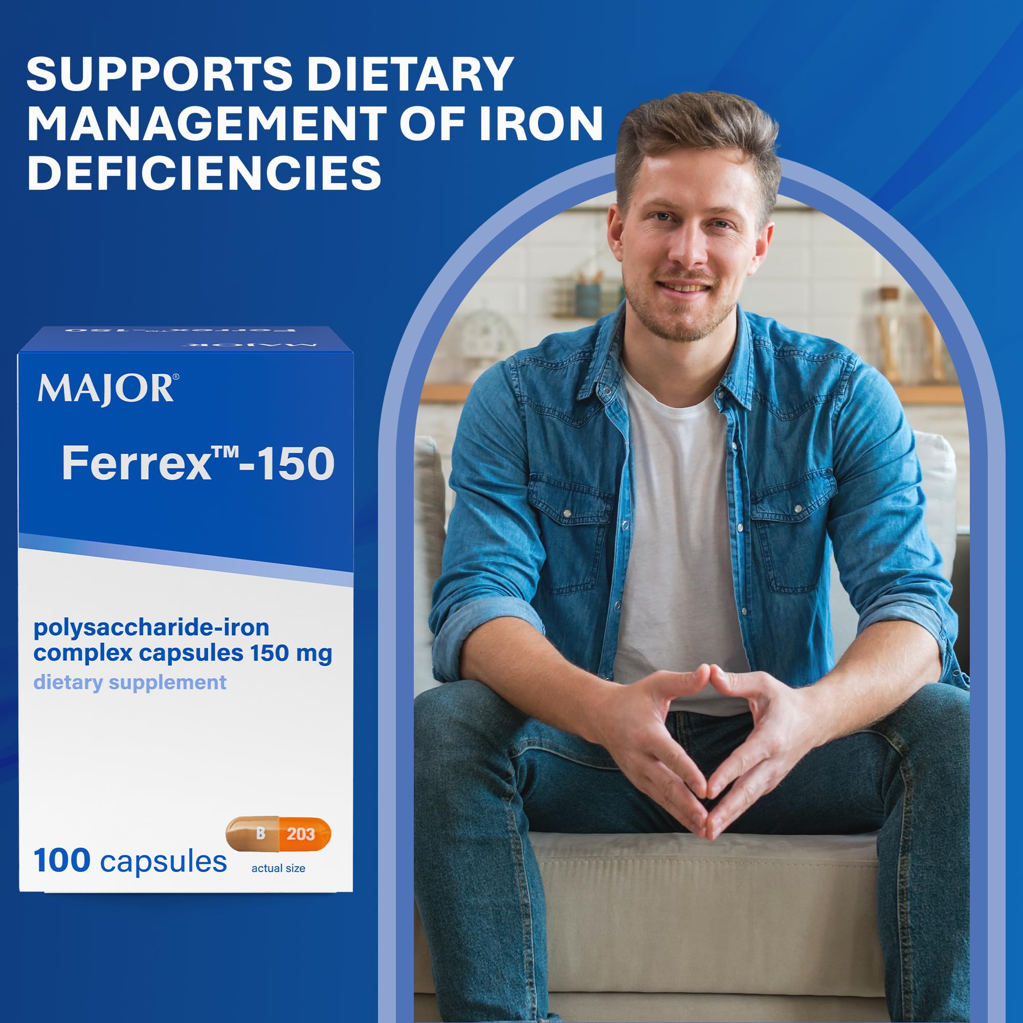MAJOR Ferrex-150 caja de presentación, empaque listo para venta.
