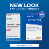 MAJOR Ferrex-150 etiqueta del producto, información clara y confiable.