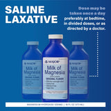 MAJOR Leche de magnesia original, medidas en cucharadas para dosis flexibles.