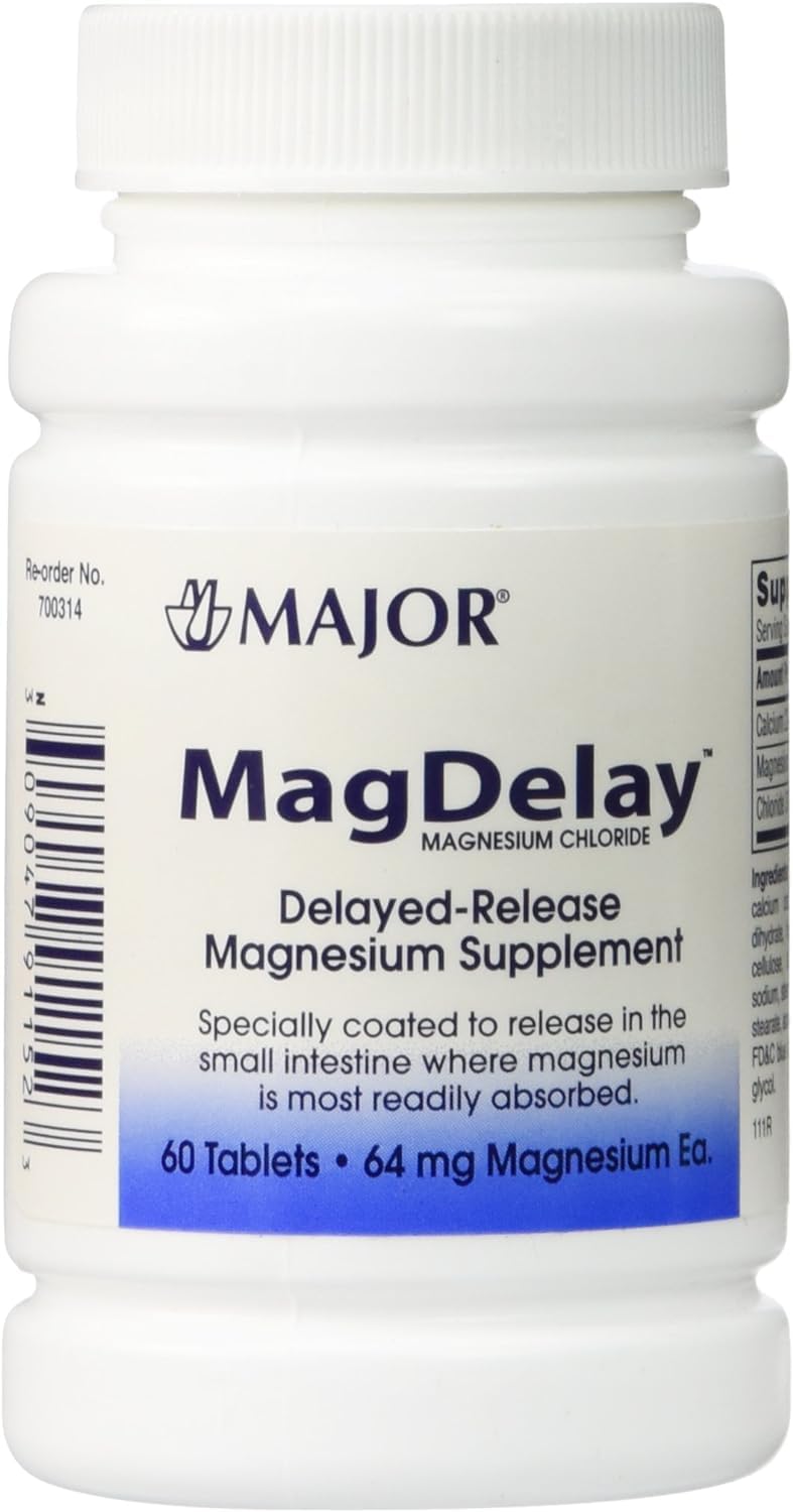 Major MagDelay 64 mg: tabletas para apoyar función muscular y nerviosa.
