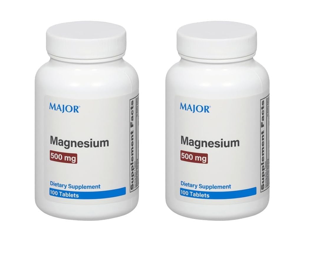 MAJOR Magnesio 500 mg – comprimidos para uso diario, apoyo a funciones corporales básicas.
