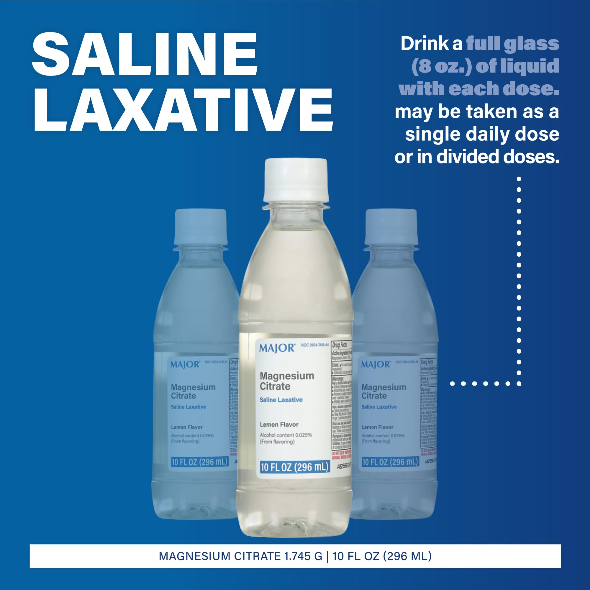 MAJOR Magnesium Citrate Laxante con sabor limón, facilita la incorporación a la rutina diaria.