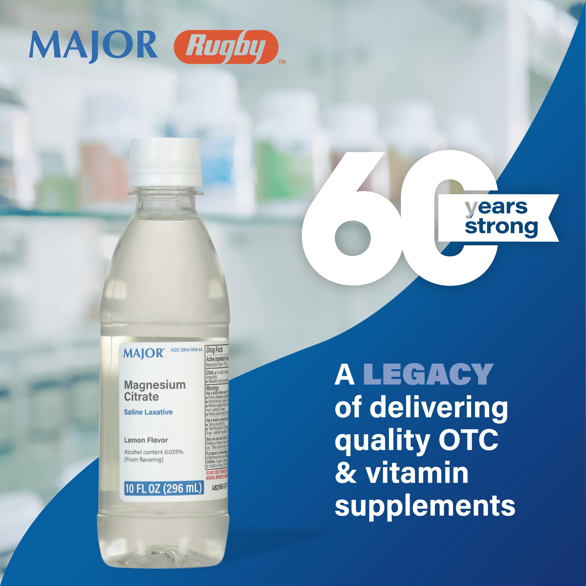 MAJOR Magnesium Citrate Laxante en pack, opción práctica para la rutina.