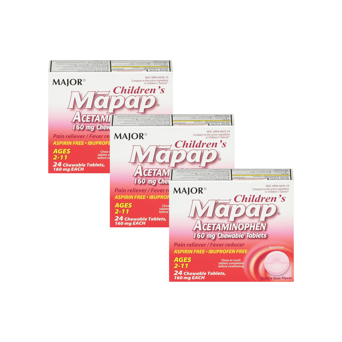 MAJOR Mapap infantil: empaque de 3 paquetes para casa y familia