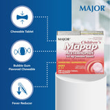 MAJOR Mapap niños: pastillas 160 mg masticables con sabor suave