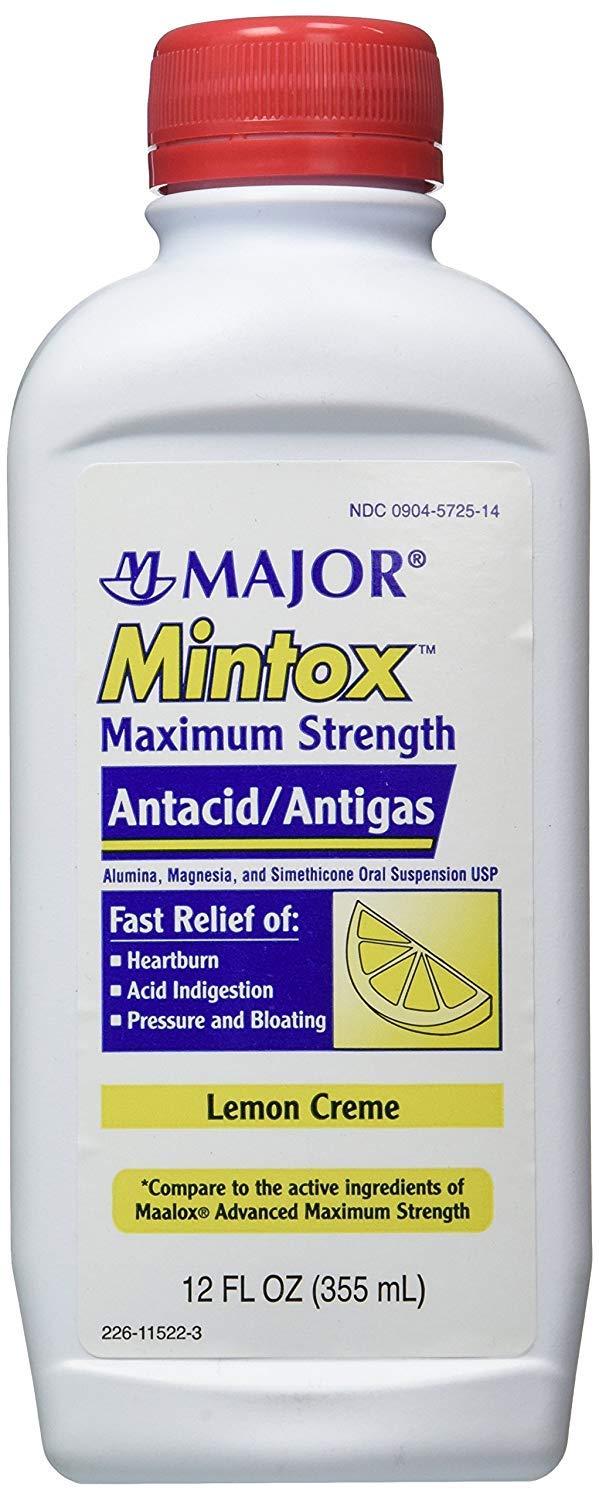 MAJOR Mintox etiqueta con sabor limón crema facilita su toma