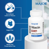 MAJOR Niacin 500 mg: dosis diaria recomendada en el envase