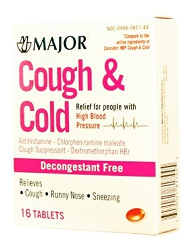 Major Pharmaceuticals: tableta roja para síntomas de resfriado y congestión