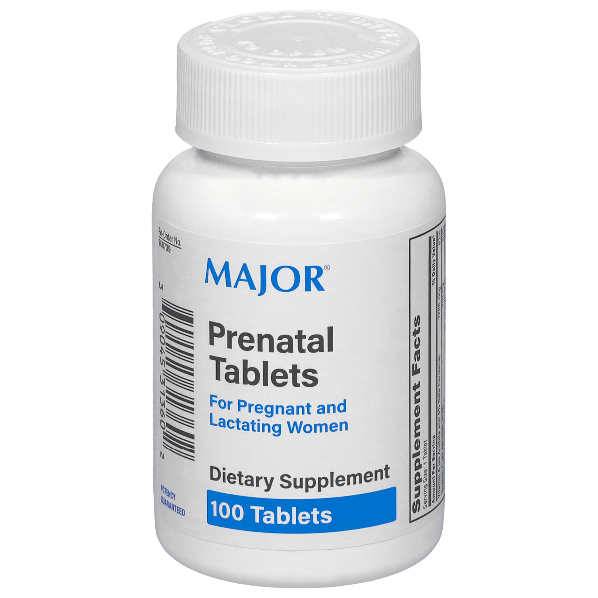 MAJOR tabletas prenatales en botella, aporte diario de vitaminas.