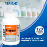 MAJOR ProSight: tabletas de 40 mg de zinc con antioxidantes para apoyo diario.