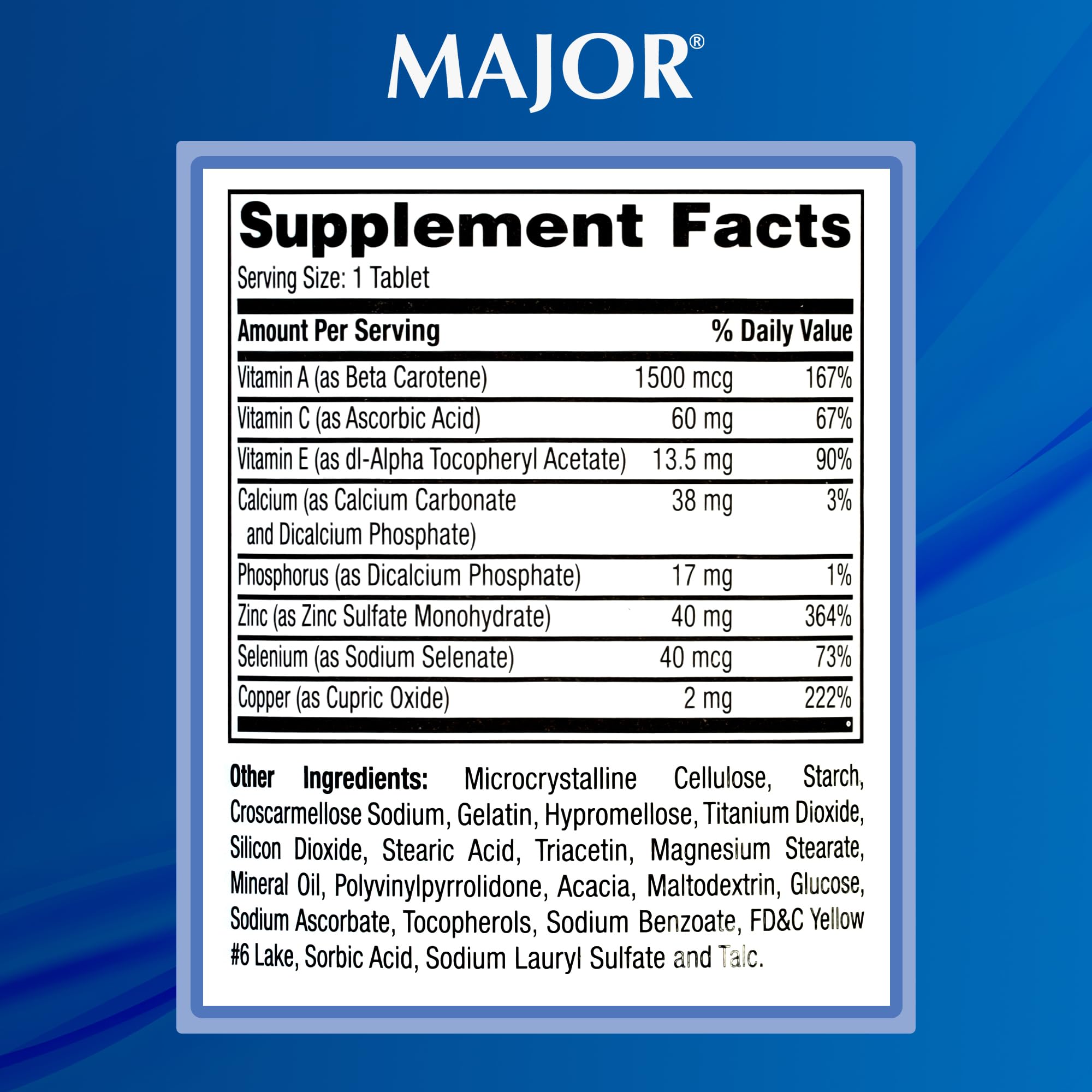 MAJOR ProSight: uso diario con comida para mejor absorción de nutrientes.