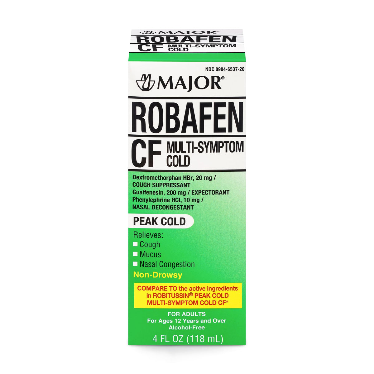 Major Robafen CF envase de 120 ml, fácil almacenamiento en casa.