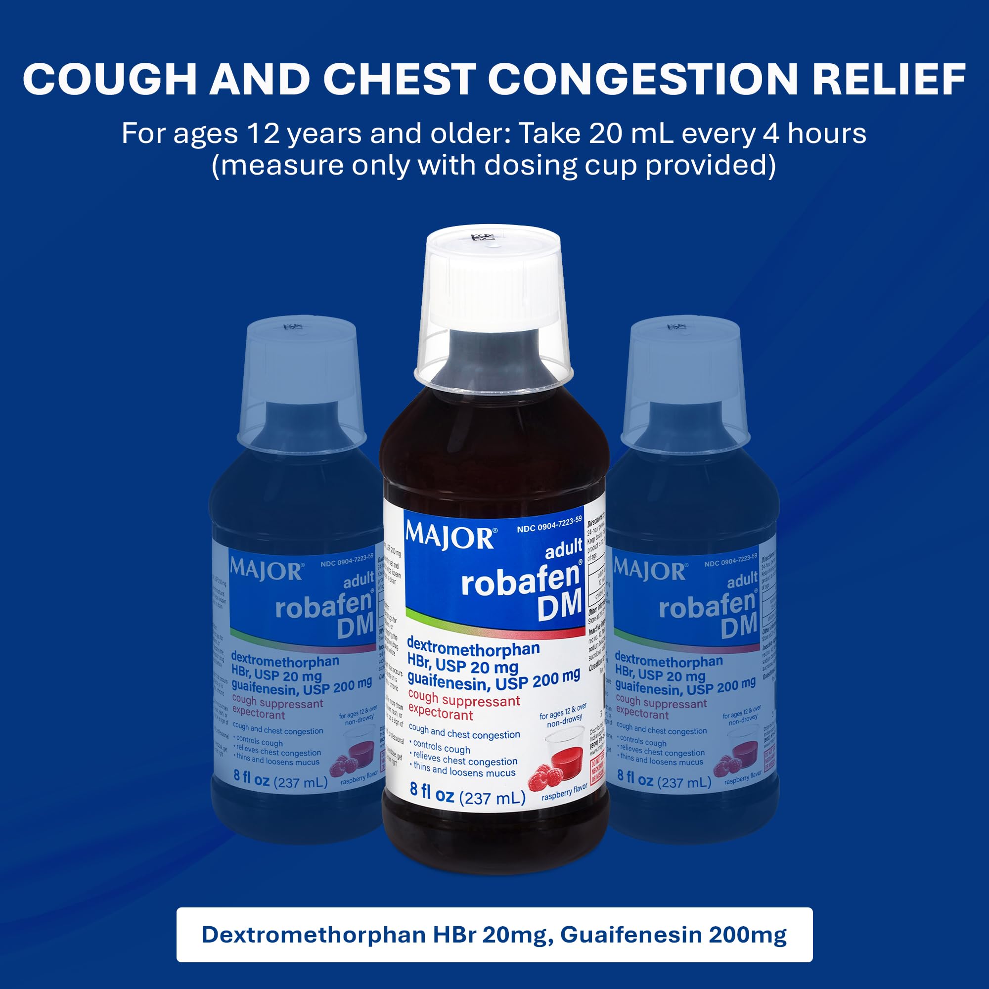 Copa de medición de Major Robafen DM para dosis precisa