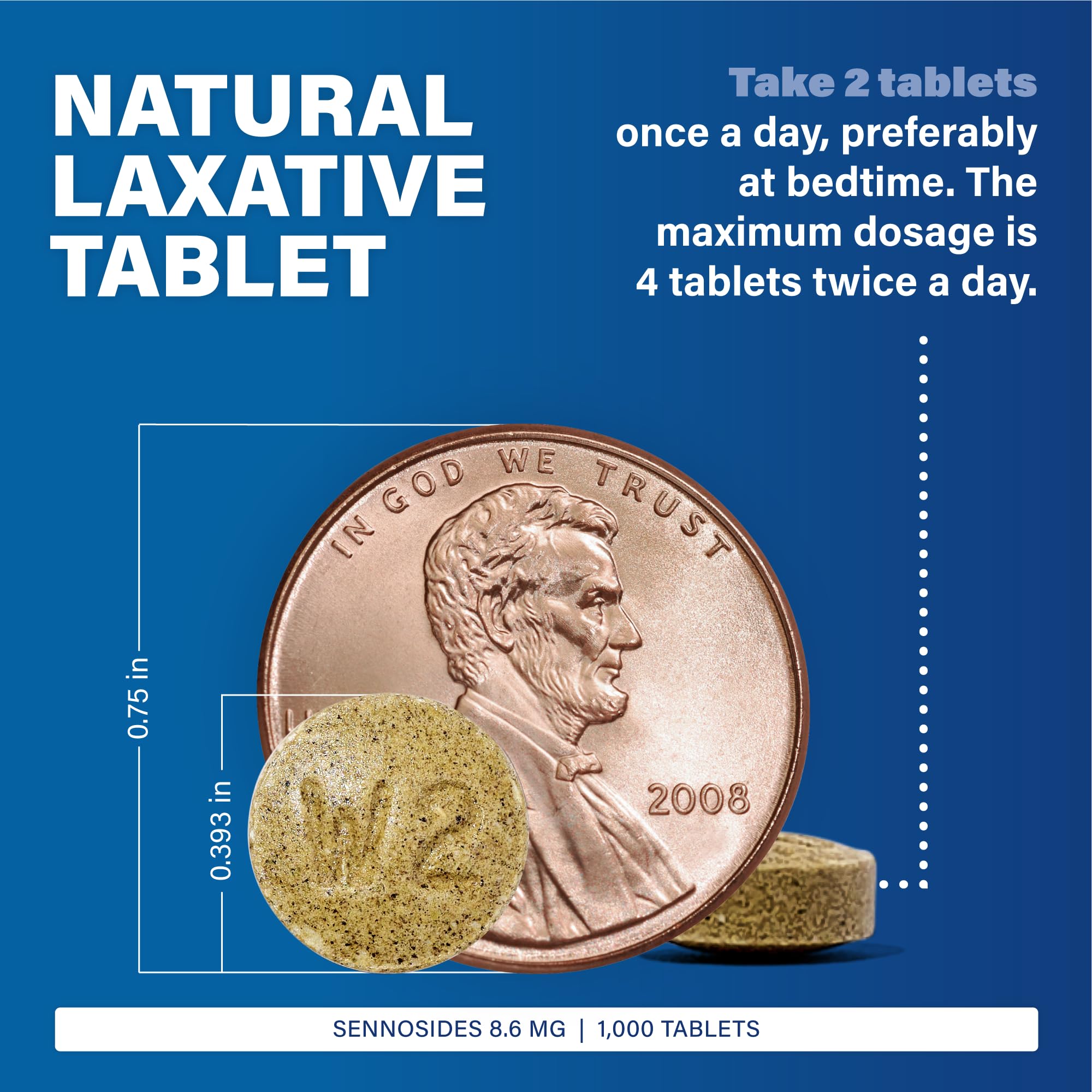 MAJOR Senna tablets en blister, alivio nocturno dentro de 6-12 horas.