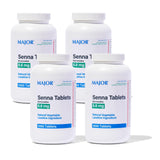 MAJOR Senna tablets en paquete, alivio ocasional del estreñimiento con laxante natural.