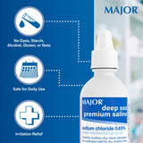 MAJOR Solución Salina Marina Profunda: etiqueta legible con información de ingredientes clave