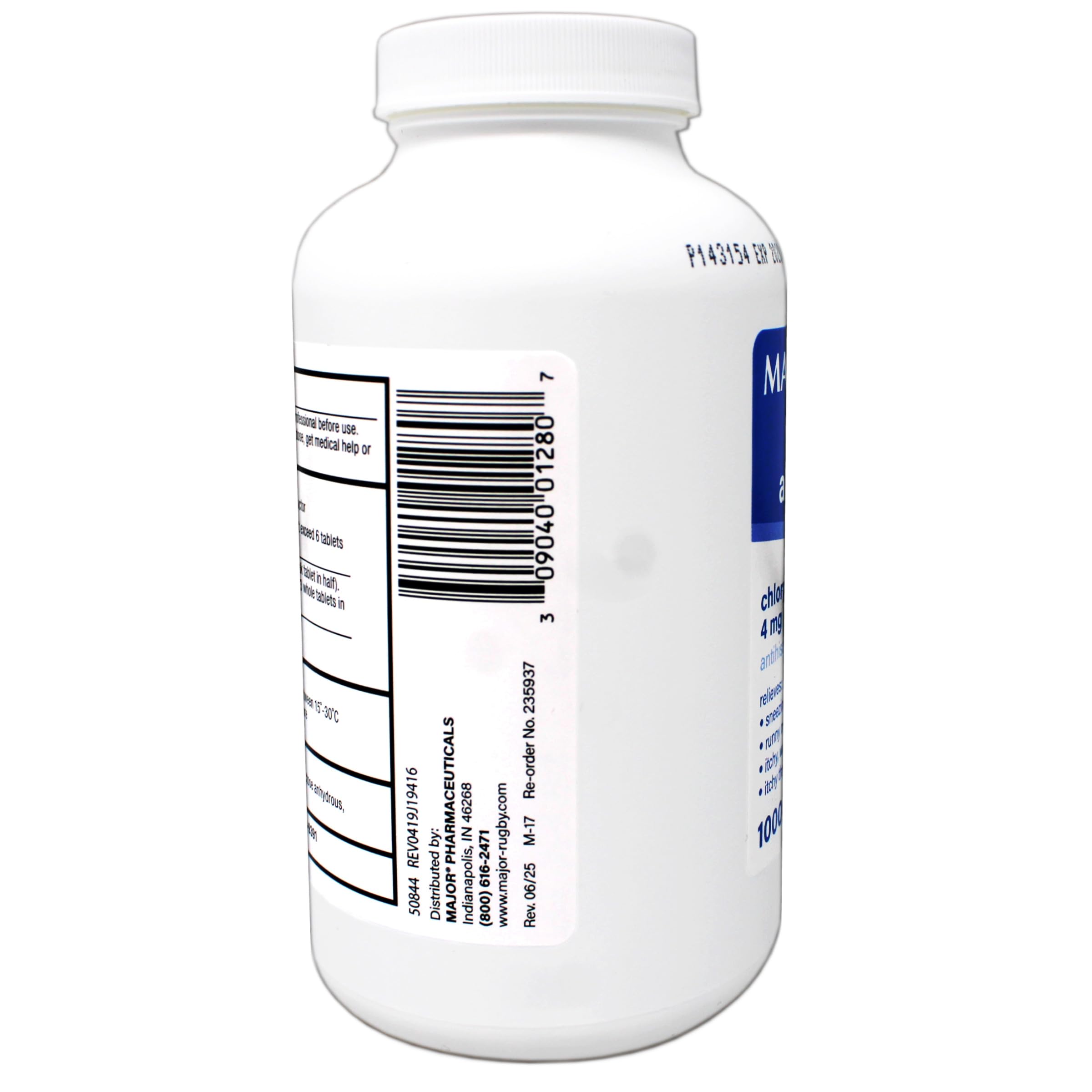 MAJOR uso diario; alivio posible para estornudos y picor nasal.