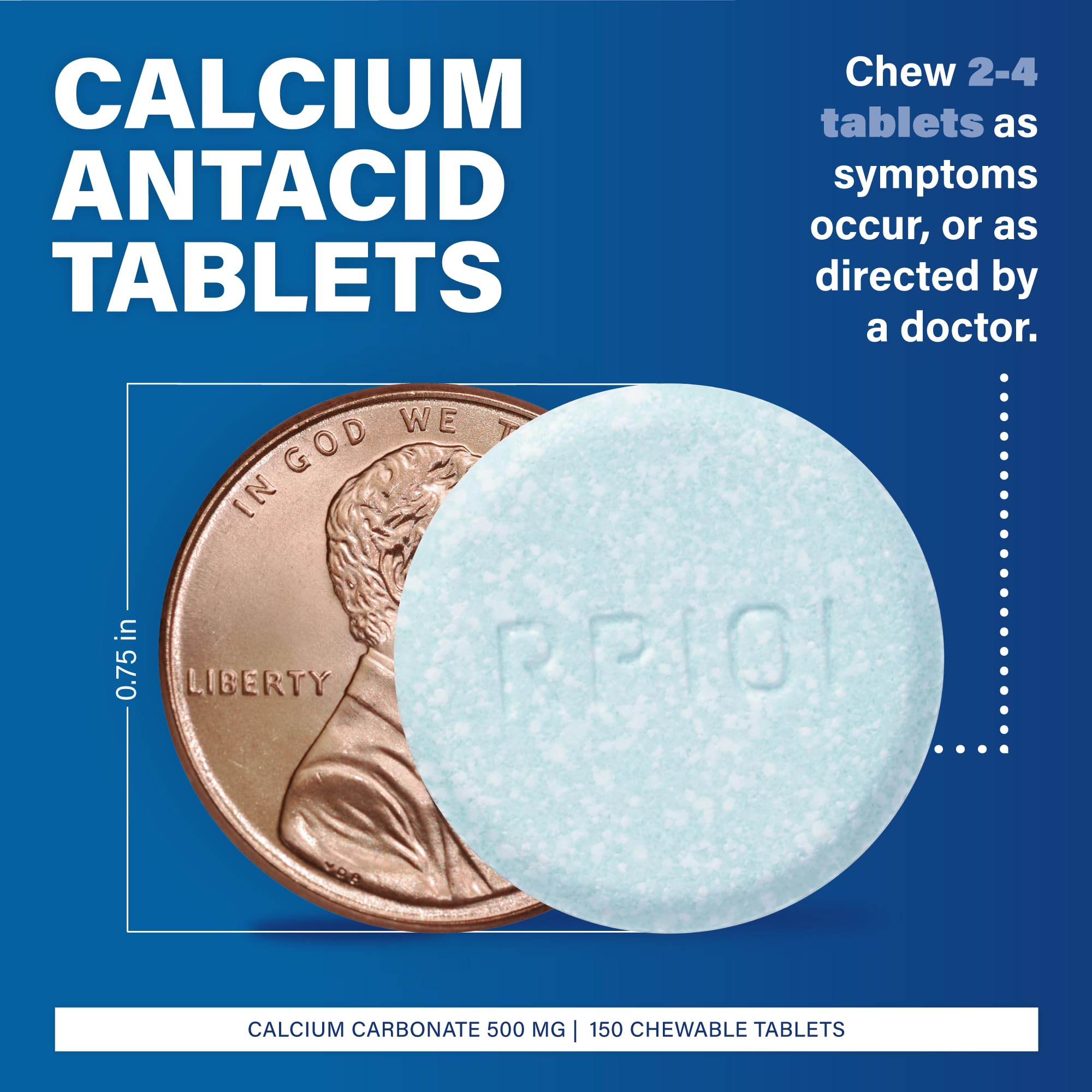 MAJOR tabletas calcio-carbonato 500 mg, sabor fruta, masticables fáciles de usar.