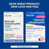 MAJOR tabletas masticables, vista lateral de la caja