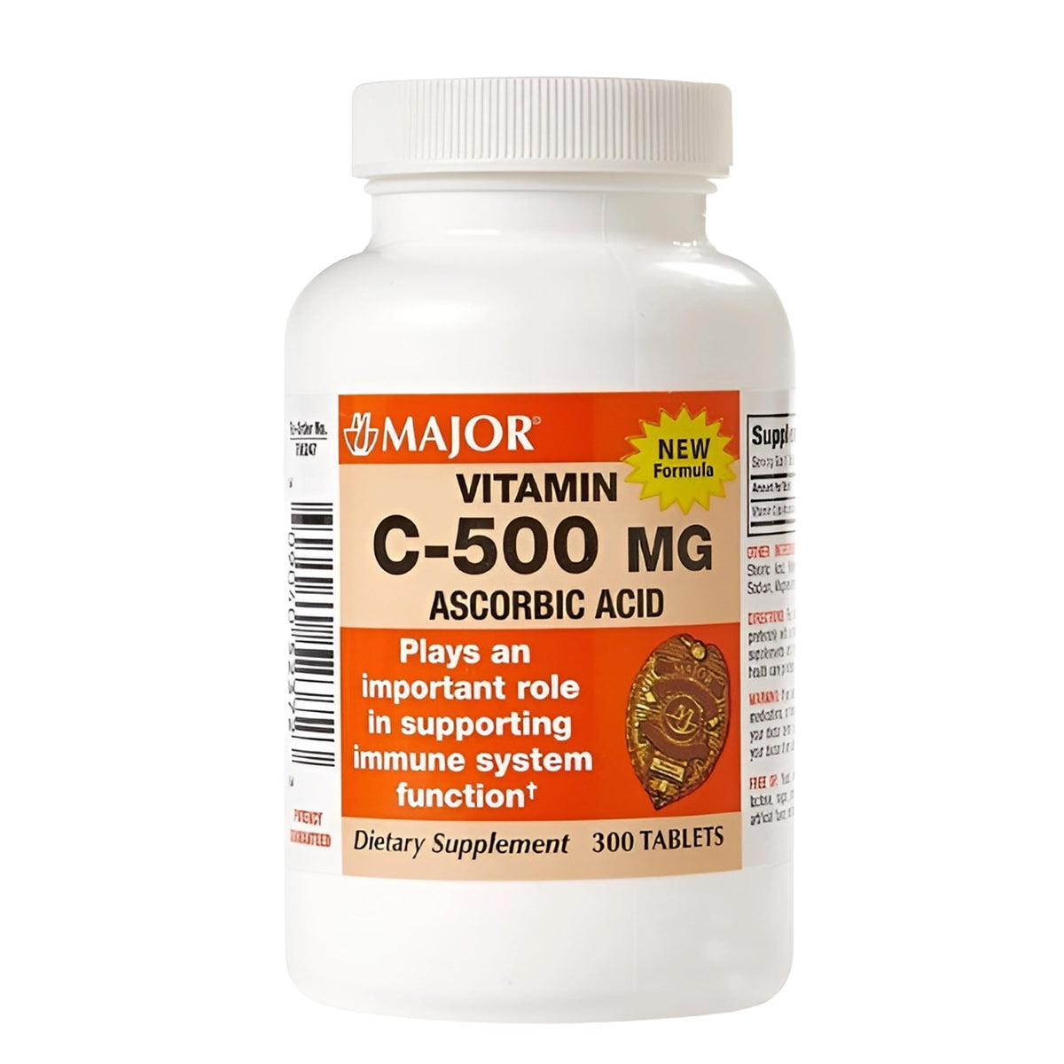 MAJOR Vitamina C-500 frasco: suplemento diario para apoyar la función inmune