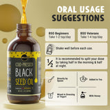 MAJU Aceite de Semilla Negra, uso diario en cocina; sabor suave y versátil.