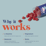 MAKE TIME Beauty Sleep Gummies, detalle de textura suave para saborear.