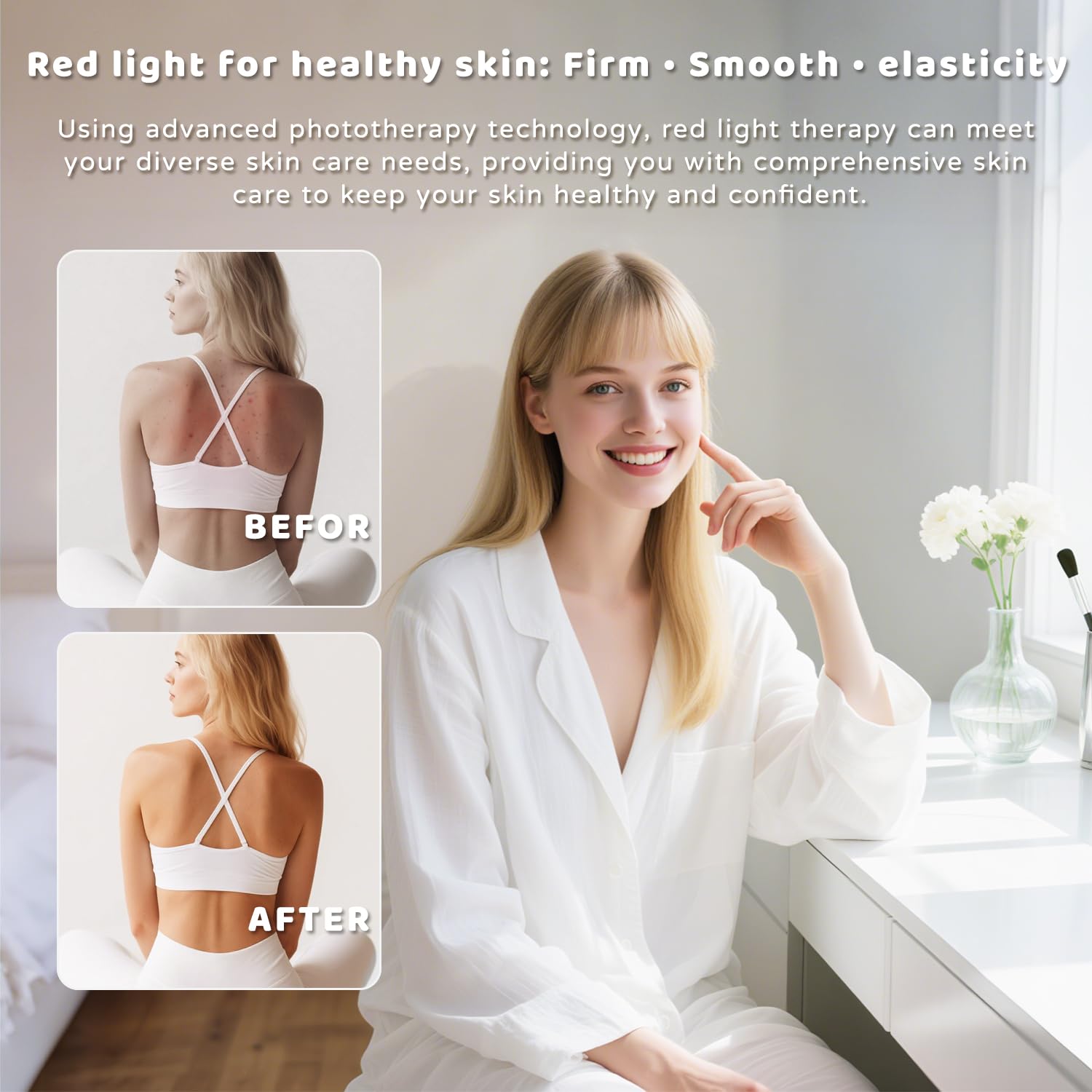 Makemate terapia triple frecuencia – sinergia de luz para alivio del dolor.