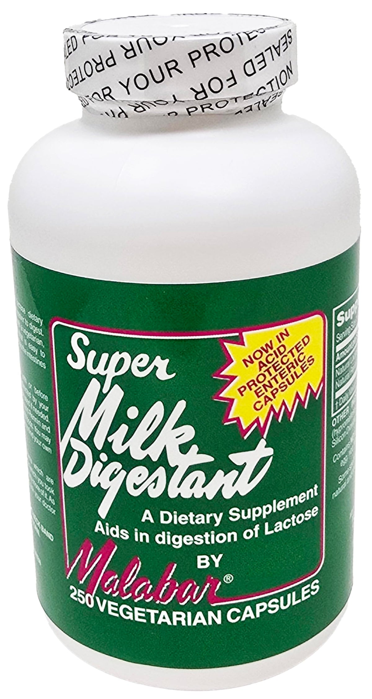 Frasco de Malabar Digestivo Superior para facilitar la digestión de lácteos.