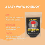 Malama Mushrooms: chaga en cacao con sabor rico y antioxidantes.