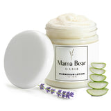 Mama Bear Oasis crema Magnesium Lavanda para pies; alivio suave y absorción rápida.
