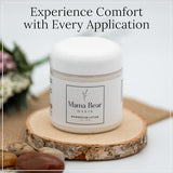 Aplicación diaria de Mama Bear Oasis Lotion para hidratación constante