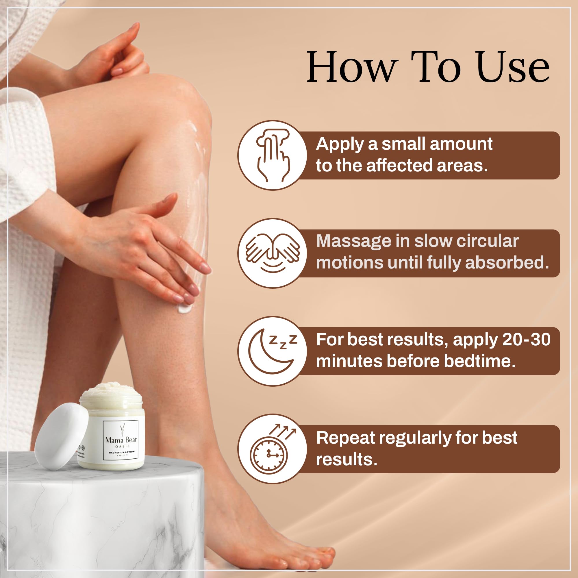 Pies relajados tras uso nocturno con lavanda calmante.