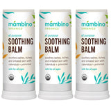Bálsamo Mambino Organics con calendula egipcia, hidratación suave.