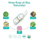Aplicación corporal de Loción Antimosquitos Mambino Organics para piel sensible