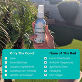 Mambino Organics Anti-Bug Spray etiqueta orgánica, segura para toda la familia