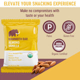 Mammoth Bar Almendra Vainilla: snack saludable para un estilo de vida activo.