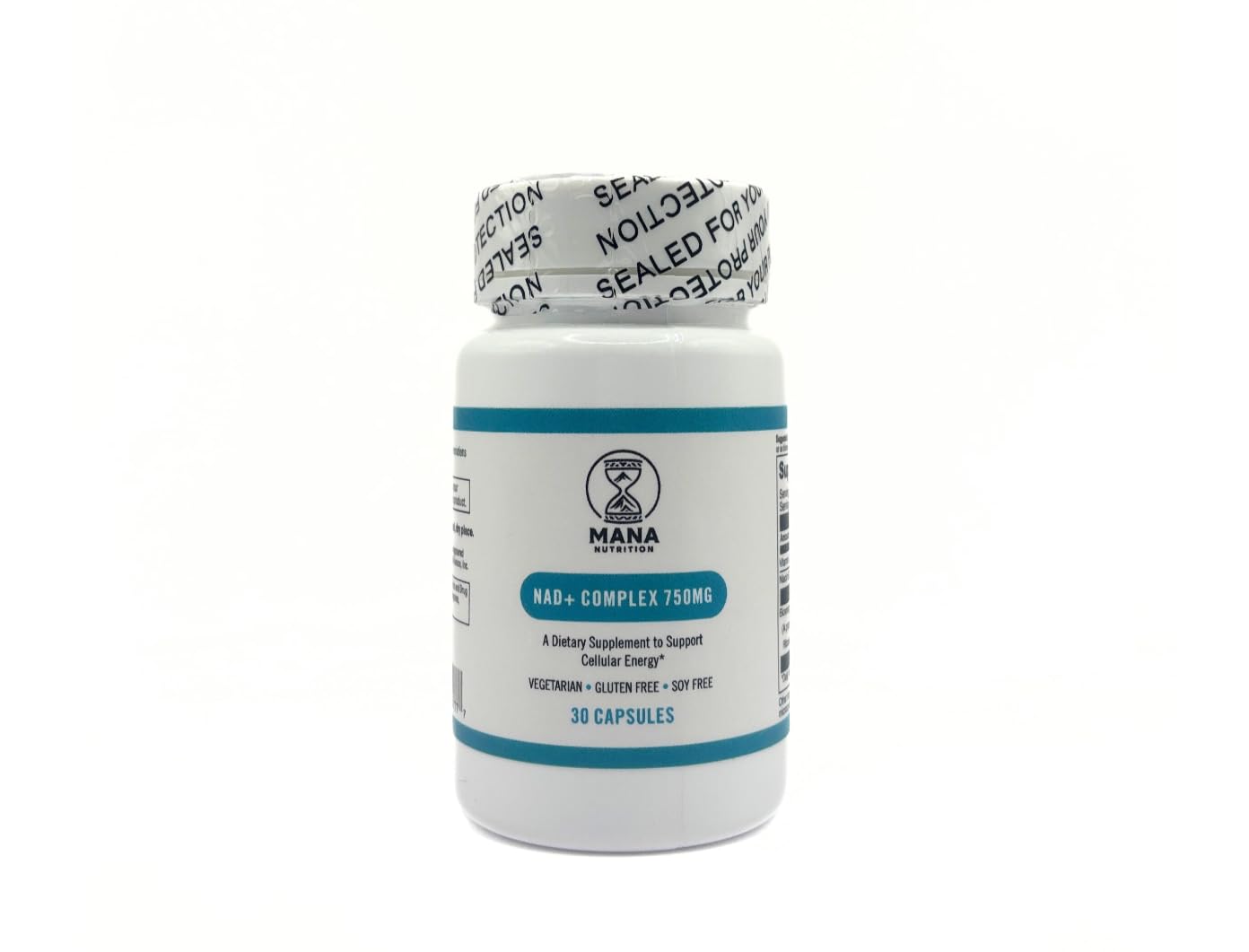 Mana Nutrition NAD+ Complex composición niacina y vitamina C
