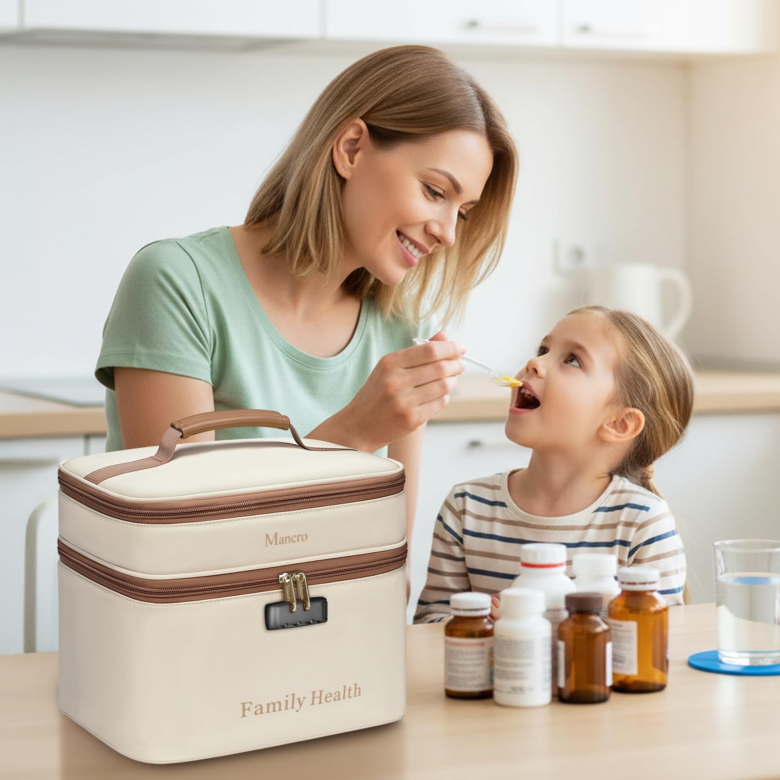 Mancro bolsa de medicina: acceso rápido a pastillas y suministros médicos
