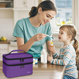 Mancro color violeta facilita localizar la bolsa en el equipaje.