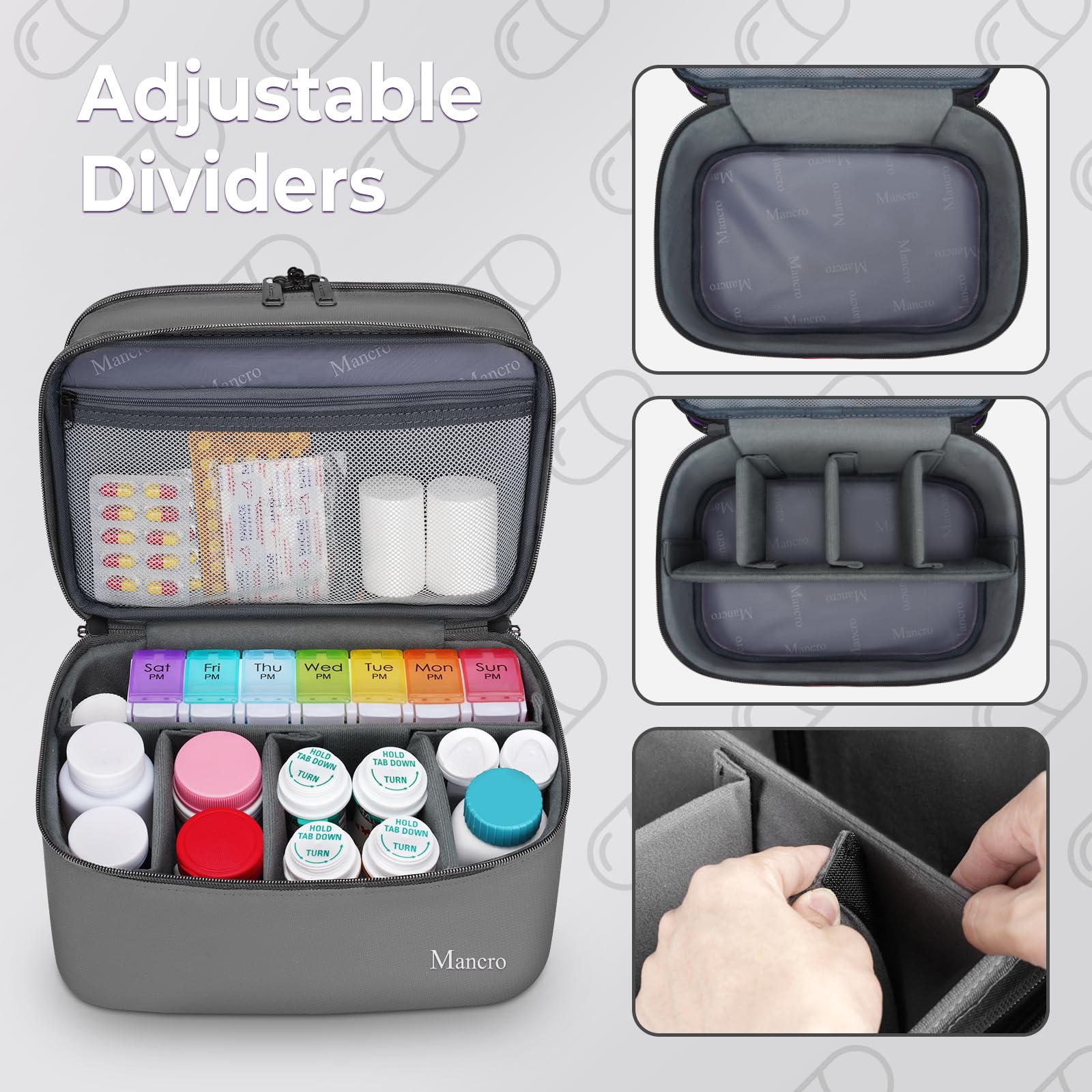 Interior con divisiones ajustables para adaptar espacio y alcance