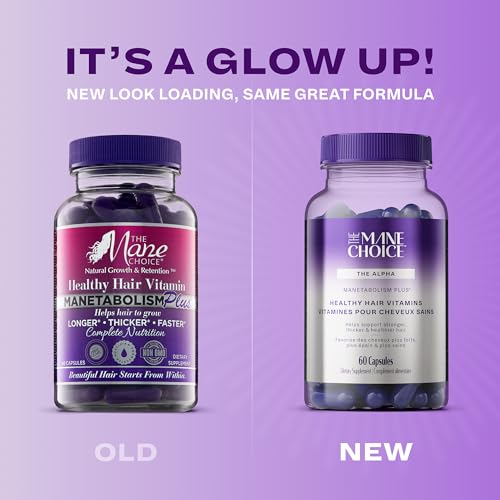 Manetabolism Plus, frasco de 60 cápsulas, apoyo nutricional para el cabello.