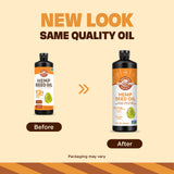 Manitoba Harvest Aceite de cáñamo en envase de vidrio para conservar aroma.