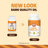 Manitoba Harvest etiqueta de producto, destacando fuente sostenible de omegas para bienestar.