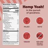Batido de Manitoba Harvest Hemp Yeah con platano y cacao, muestra el uso de la proteína