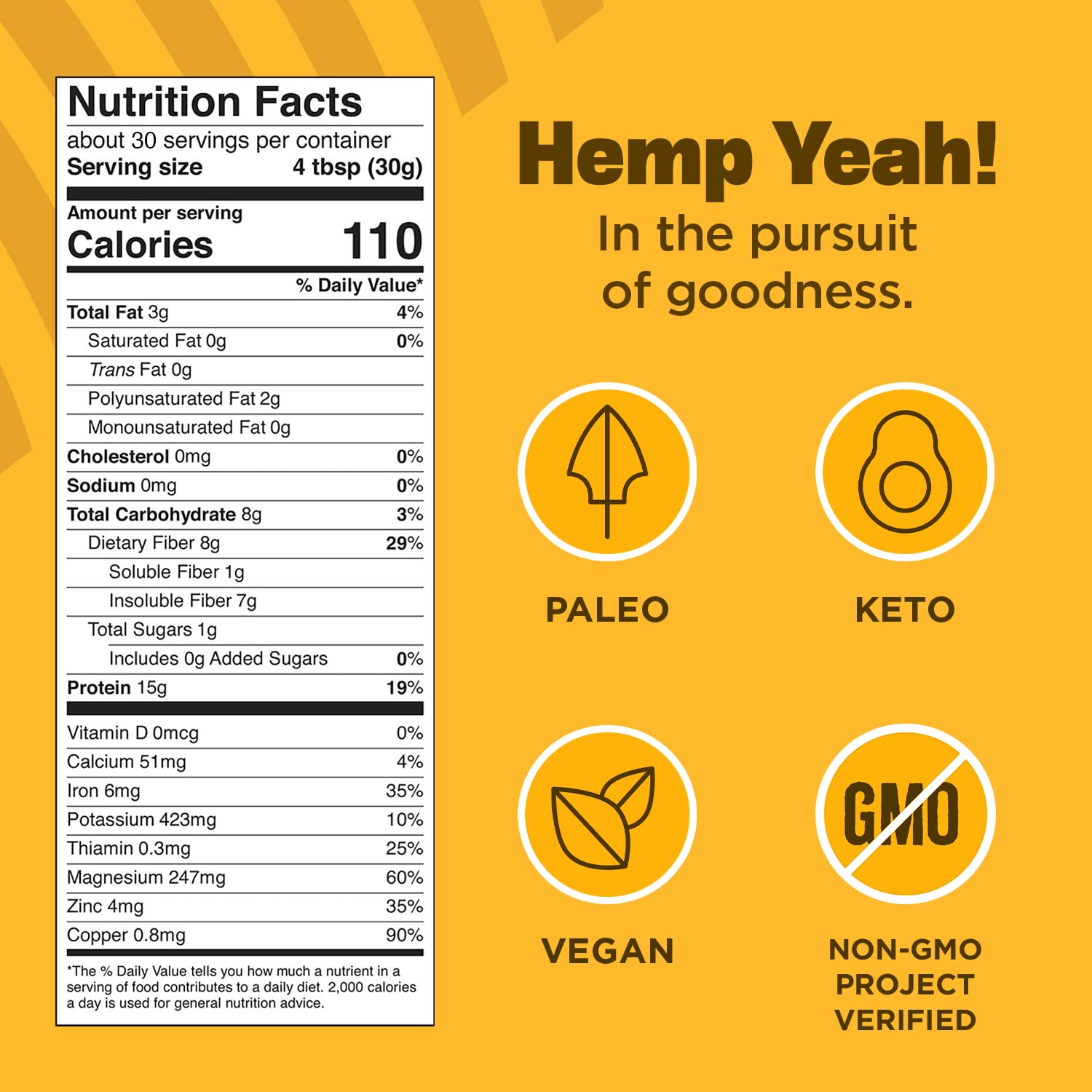 Manitoba Harvest Hemp Yeah mezcla con frutas para batidos nutritivos