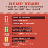 Preparacion-taza: mezcla Hemp Yeah en bebida vegetal para batido cremoso