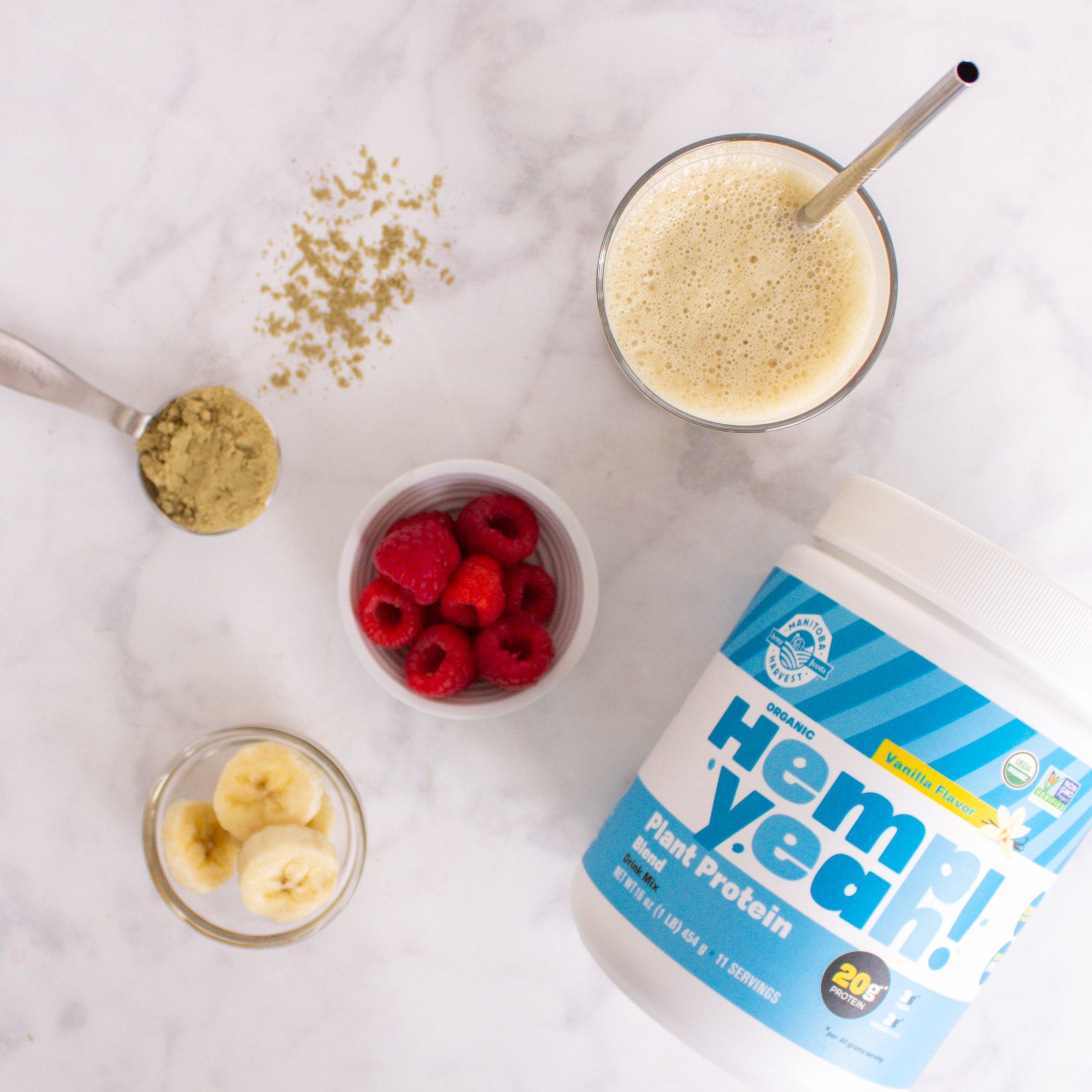 Manitoba Harvest Hemp Yeah batidos fáciles, aporte de proteína vegetal y omega